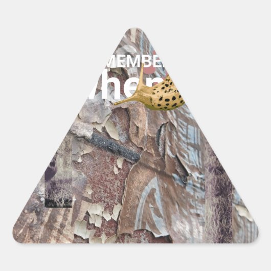 Patchwork Junk Journal Driehoek Sticker (Voorkant)