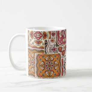 patchwork-kantelpatroon. decoratief koffiemok