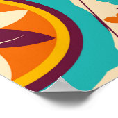  patchwork-kantelpatroon.  decoratief poster (Hoek)