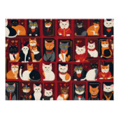 patchwork katten AI kunst poster Perfect Poster (Voorkant)