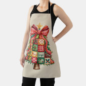 Patchwork Kerstboom Coquette Kerstmis Boom Schort (Insitu)