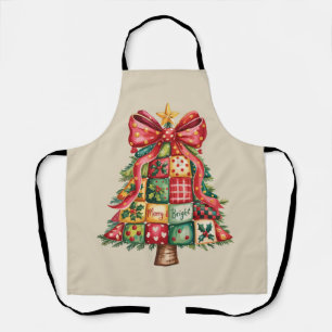Patchwork Kerstboom Coquette Kerstmis Boom Schort