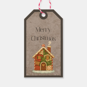 Patchwork Kerststol Kerstcadeau Label Cadeaulabel