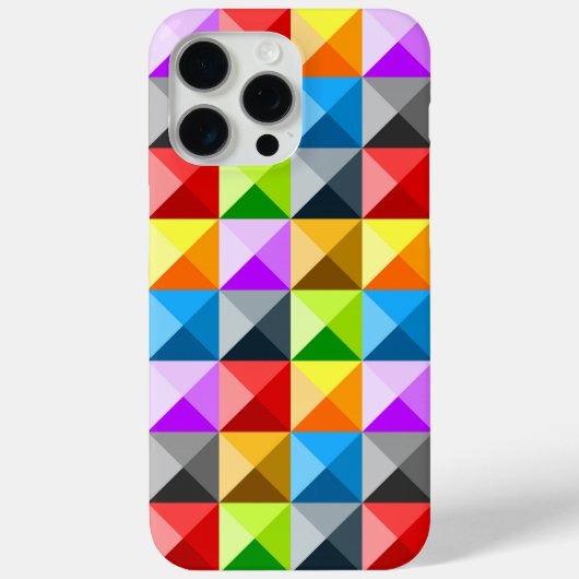 Patchwork Kleurrijke geometrie retro patroon Case-Mate iPhone Case (Achterkant)