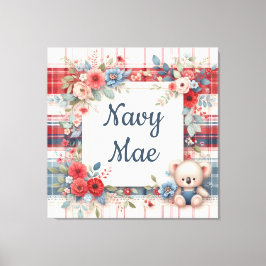 Patchwork Koala Coordinating Canas Print