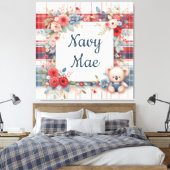 Patchwork Koala Coordinating Canas Print (Insitu (Slaapkamer))