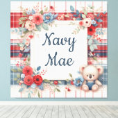 Patchwork Koala Coordinating Canas Print (Insitu (Houten vloer))