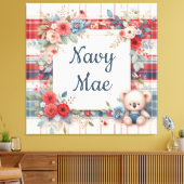 Patchwork Koala Coordinating Canas Print (Insitu (Woonkamer))