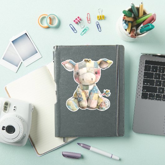 Patchwork Koe Sticker (iPad Cover)