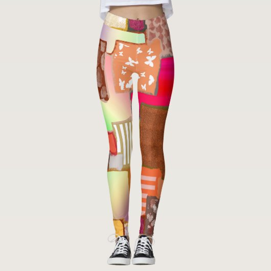 Patchwork Leggings (Voorkant)