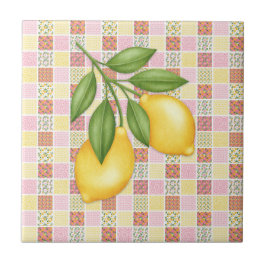 Patchwork Lemon Tegeltje