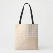 Patchwork Lichtgele Lentepatroon Canvas tas (Voorkant)