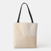 Patchwork Lichtgele Lentepatroon Canvas tas (Achterkant)