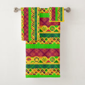 Patchwork lignes ornementales paces textile boho v (En situation)