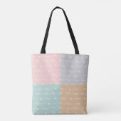 Patchwork Love Hearts Pastel Sac fourre-tout (Dos)