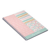 Patchwork Love Hearts Rainbow Pastel Carnet (Côté Droit)
