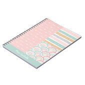 Patchwork Love Hearts Rainbow Pastel Carnet (Côté gauche)