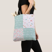Patchwork Love Rainbow Pastel Hearts Sac fourre-to (De près)