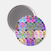 Patchwork Magnet Magneet (Voorkant / Achterkant)