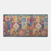 Patchwork Mandala Desk Mat (Voorkant)