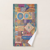 Patchwork Mandala handdoek set (Handdoek)