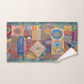 Patchwork Mandala handdoek set (Handdoek)