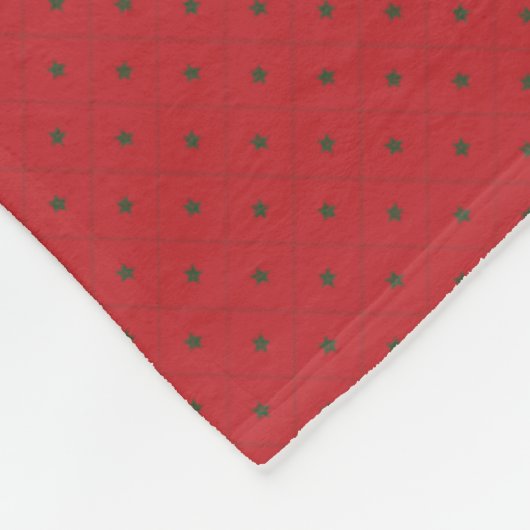 Patchwork Marokko Vlag Patroon Fleece Deken (Hoek)