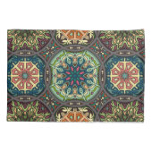 patchwork met floral mandala - elementen kussensloop (Achterkant)