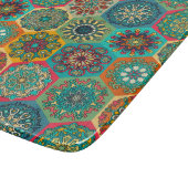 patchwork met floral mandala - elementen snijplank (Hoek)
