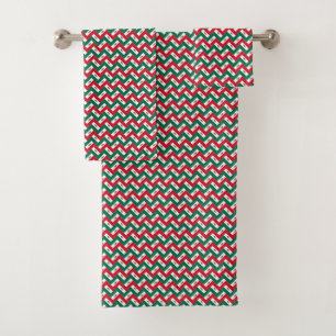 Patchwork Mexico Vlag Patroon Bad Handdoek