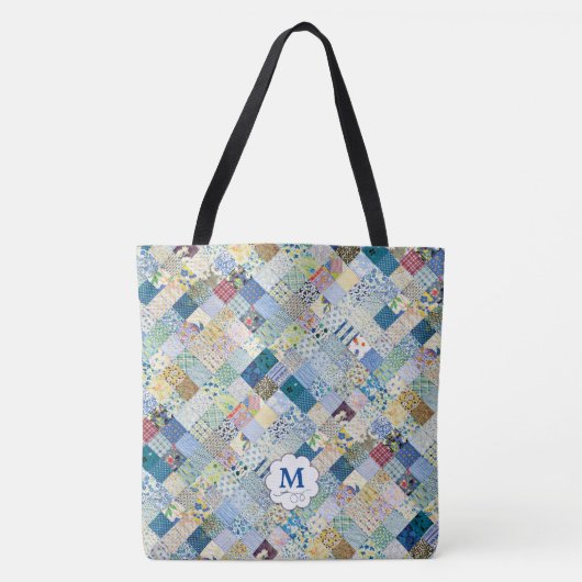  patchwork monogram draagtas (Voorkant)