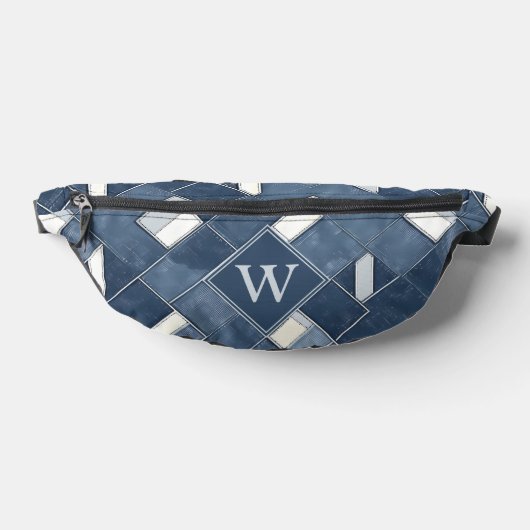 Patchwork Monogramme Initial Bleu Denim (Poser)