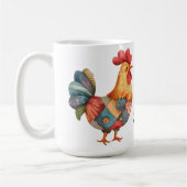 Patchwork Morning Rooster Koffiemok (Links)