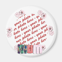 Patchwork 'MUM' Foto Lijst Magneet