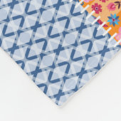 Patchwork naadloze, schattige stof patroon. fleece deken (Hoek)