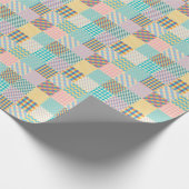 patchwork: naadloze textielachtergrond cadeaupapier (Hoek)