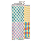 patchwork: naadloze textielachtergrond heupfles (Rechts)