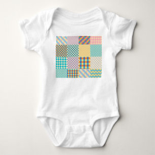 patchwork: naadloze textielachtergrond romper
