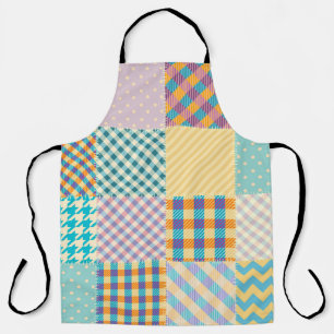 patchwork: naadloze textielachtergrond schort