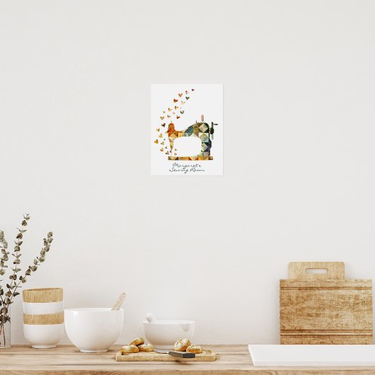 Patchwork-naaimachine Poster (Keuken)