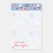 Patchwork Nautisch ontwerp | Jouw namen toevoegen Post-it® Notes (Voorkant)