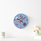 Patchwork Nautisch ontwerp Ronde Klok (Huis)