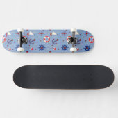 Patchwork Nautisch ontwerp Skateboard (Horizontaal)