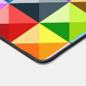 Patchwork neon Kleurrijke geometrische patroon Mon Bureaumat (Hoek)