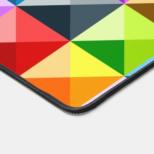 Patchwork neon Kleurrijke geometrische patroon Mon Bureaumat (Hoek)