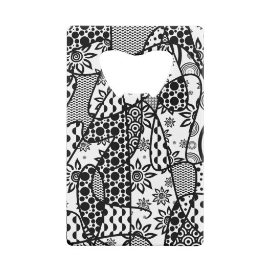 Patchwork noir et blanc 03 de motif (Dos)