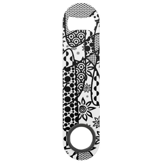 Patchwork noir et blanc 03 de motif (Dos)