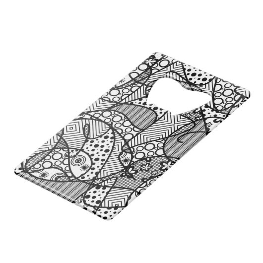 Patchwork noir et blanc 04 de motif (Devant Angle)