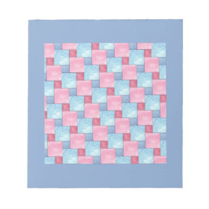 Patchwork Notitieblok of Jotter, Pinks, Blues