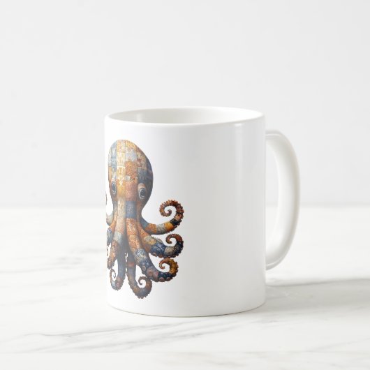 Patchwork Octopus Mug (Devant droit)